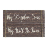 Thy Kingdom Come Distressed Grey Wall Sign-Lange General Store