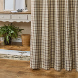Tinderbox Brown Plaid Shower Curtain