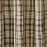 Tinderbox Brown Plaid Shower Curtain