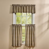 Tinderbox Brown Plaid Valance
