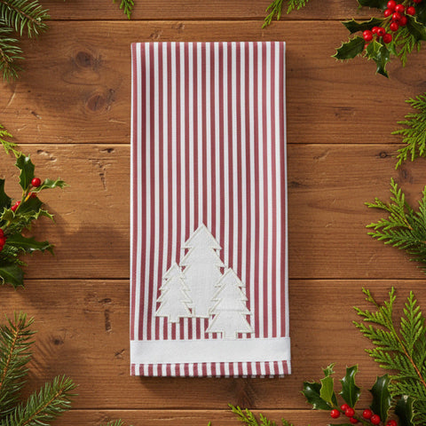 Tree Farm Ticking Stripe Dishtowel-Lange General Store