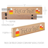 Trick Or Treat Candy Corn Sign-Lange General Store