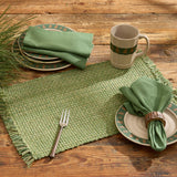 Tweed Sage Loden Green Placemats Set of 4