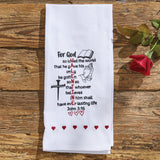 Valentine John 3:16 Dishtowel-Lange General Store