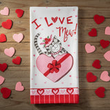Valentine Love Mew Terry Towel-Lange General Store