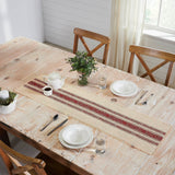 Vintage Burlap Red Stripe Table Runners-Lange General Store