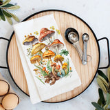 Vintage Mushrooms Botanicals Fairy Flour Sack Towel-Lange General Store