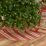 Vintage Stripe Tree Skirt-Lange General Store