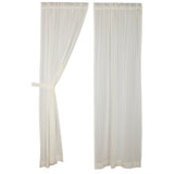 Voile Semi-Sheer Long Panel Curtains-Lange General Store