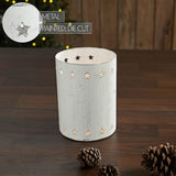 Votive Candle Holder Stars White-Lange General Store