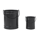 Votive Candle Holder w/Star Cutout Black Set of 2-Lange General Store