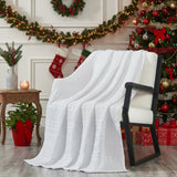 Waffle Weave White Throw-Lange General Store