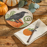 Watching Pumpkins Braided 8" Trivet Set of 3