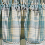 Water Blue Layered Valance-Lange General Store