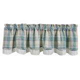 Water Blue Layered Valance-Lange General Store
