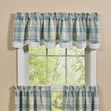 Water Blue Layered Valance-Lange General Store