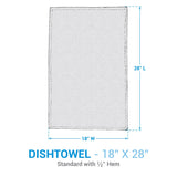 Water Blue Plaid Dishtowel-Lange General Store