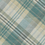 Water Blue Plaid Round Quilted Placemats-Lange General Store
