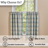 Water Blue Plaid Tiers-Lange General Store