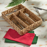 Water Hyacinth Cutlery Basket-Lange General Store