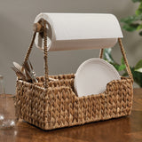 Water Hyacinth Paper Towel Holder & Caddy-Lange General Store