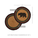 Wattsyn Bear Braided 8" Trivet Set of 3