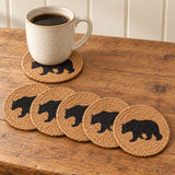 Wattsyn Bear Braided Coaster Set of 6