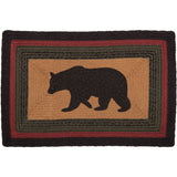 Wyatt Bear Braided Rectangle Rug-Lange General Store