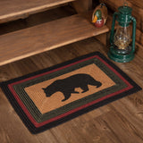 Wyatt Bear Braided Rectangle Rug-Lange General Store