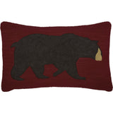 Wyatt Bear Hooked Pillow-Lange General Store