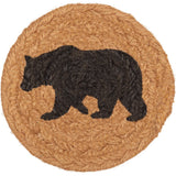 Wyatt Bear Jute Coasters-Lange General Store