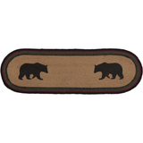 Wyatt Bear Oval Stair Tread Latex Rug-Lange General Store