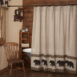 Wyatt Bear Shower Curtain-Lange General Store