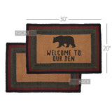 Wattsyn Bear Welcome Braided Rectangle Rug-Lange General Store