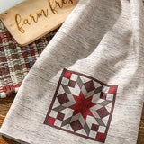 Weathered Barnboard Block Dishtowel-Lange General Store