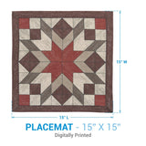 Weathered Barnboard Block Placemats-Lange General Store