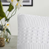 Waffle Weave White Pillow Cover Set of 2-Lange General Store
