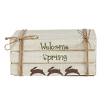 Welcome Spring Faux Book Stack-Lange General Store