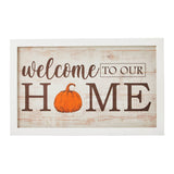 Welcome To Our Home Pumpkin Wall Sign-Lange General Store