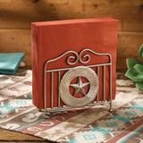 Western Barn Star Napkin Holder-Lange General Store