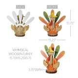 Whimsical Wooden Turkey-Lange General Store