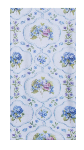 Whispers of Blue Trellis Terry Towel-Lange General Store