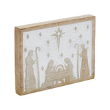 White Washed In A Manger Natural Wooden Sign-Lange General Store