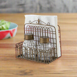 Garden Gate Napkin Holder & Shaker Caddy-Lange General Store