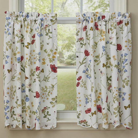 Wildflower Tier Curtains-Lange General Store