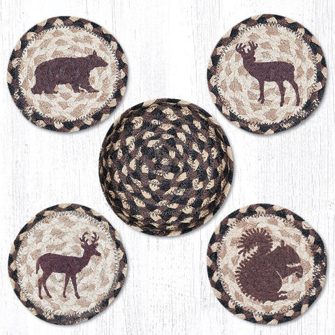 Wildlife Braided Coaster Set-Lange General Store