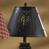 Cambridge Black Lantern Lamp with Willowton Black Shade