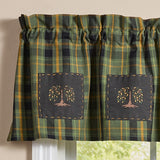 Willowton Patch Plaid Valance-Lange General Store