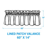 Willowton Patch Plaid Valance-Lange General Store