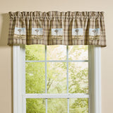 Windmill Farm Tinderbox Brown Patch Valance-Lange General Store